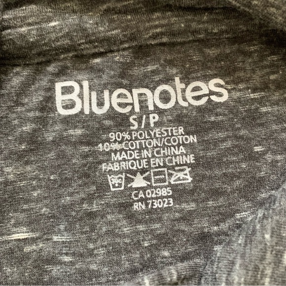 BLUENOTES Hooded Lounge/Everyday Top With Long Sleeves Grey Size Small - Picture 9 of 9